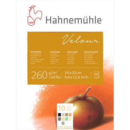 Hahnemühle Velour pasztellpapír tömb - színes