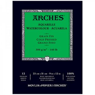 Arches 100% pamut akvarelltömb, 12 lapos - hidegen préselt