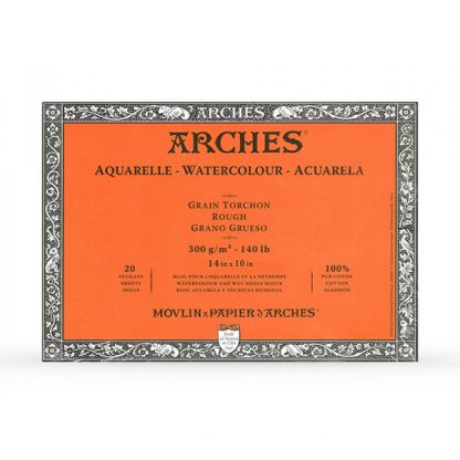 Arches 100% pamut akvarelltömb, 20 lapos - durva