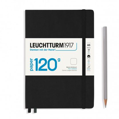 Leuchtturm Medium Sketchbook, 120 g - Black