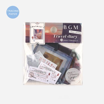 BGM matrica -Travel diary, világ-körüli utazás