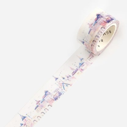 BGM Washi tape, 20 mm x 5 m - Watercolour, European City