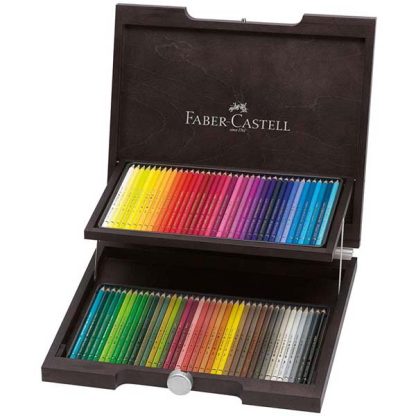 Faber-Castell Polychromos 72 db-os színes ceruza készlet, fa dobozban