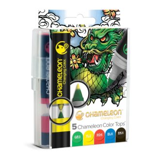 Chameleon Color Tops színkeverő kupak, 5 db - Alapszínek