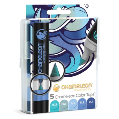 Chameleon Color Tops színkeverő kupak, 5 db - kék színek
