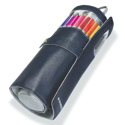 Staedtler Triplus tűfilc készlet, feltekerhető tolltartóban - fekete