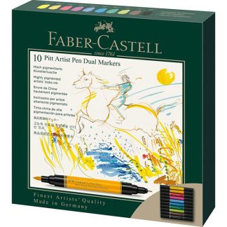 Faber-Castell Pitt Artist kétvégű ecsetfilc készlet, 10 darabos