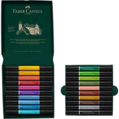 Faber-Castell Pitt Artist kétvégű ecsetfilc készlet, 20 darabos