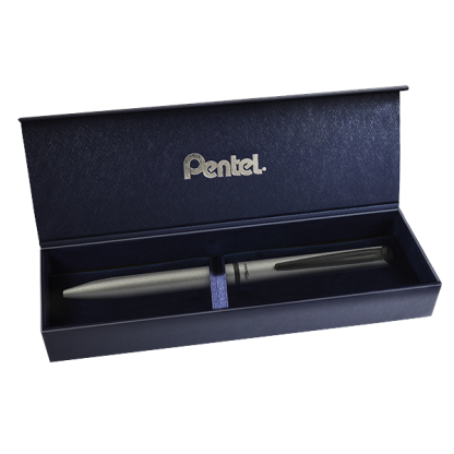 Pentel Energel Premium díszdobozban- ezüst