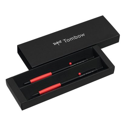 Tombow Zoom 707 golyóstoll és mechanikus ceruza készlet - fekete/piros
