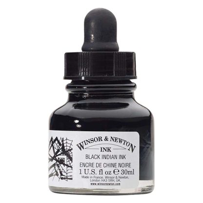 Winsor & Newton tinta, 30 ml - fekete