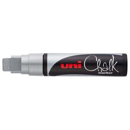 Uni Chalk folyékony kréta marker, 17K - Ezüst