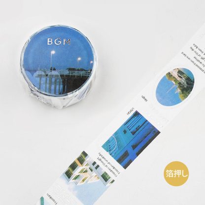 BGM Washi tape - Color City, Blue