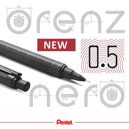 Pentel Orenz Nero mechanikus ceruza, 0.5 mm