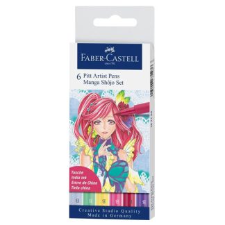Faber-Castell ecsetfilc készlet, 6 db - Manga (Shojo)