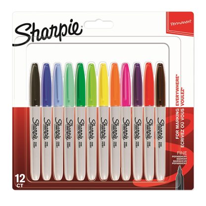 Sharpie Permanent alkoholos filckészlet, vékony - 12 darabos