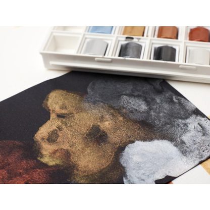 Winsor & Newton Cotman akvarellfesték készlet, 8 db - Metál színek