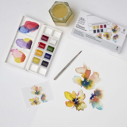 Winsor & Newton Cotman akvarellfesték készlet, 8 db - virág színek