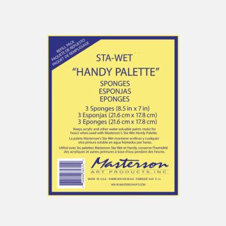 Masterson Sta-Wet Handy nedves paletta - szivacs utántöltés, 3 db