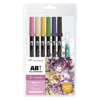 Tombow ABT akvarell ecsetfilc készlet - Manga flower